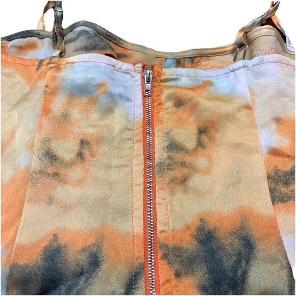 Pretty Little Thing Camisole Bustier Retro Multicolor Crop Top Party Clubwear - Picture 6 of 7